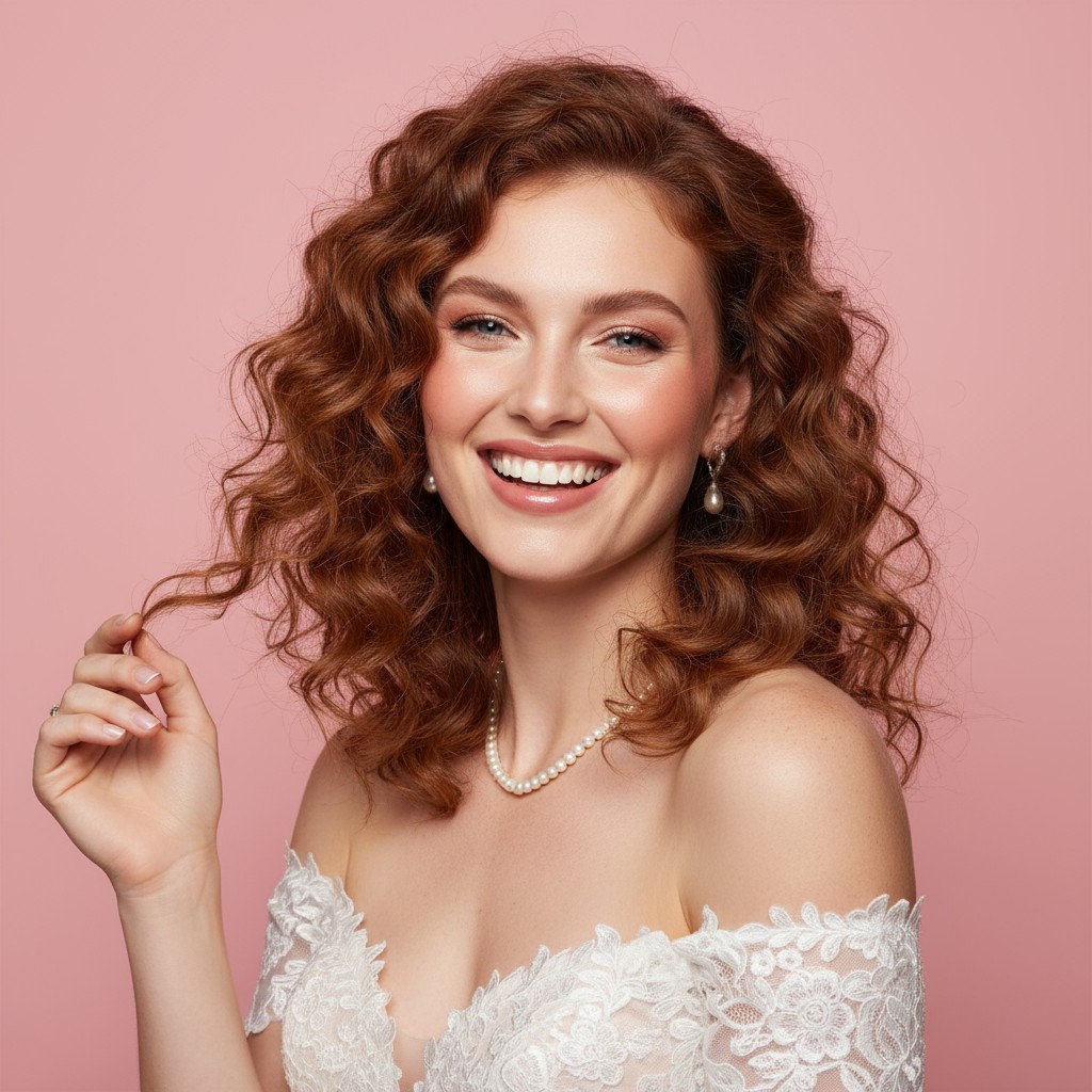 Loose Curls Wedding Hair Ideas